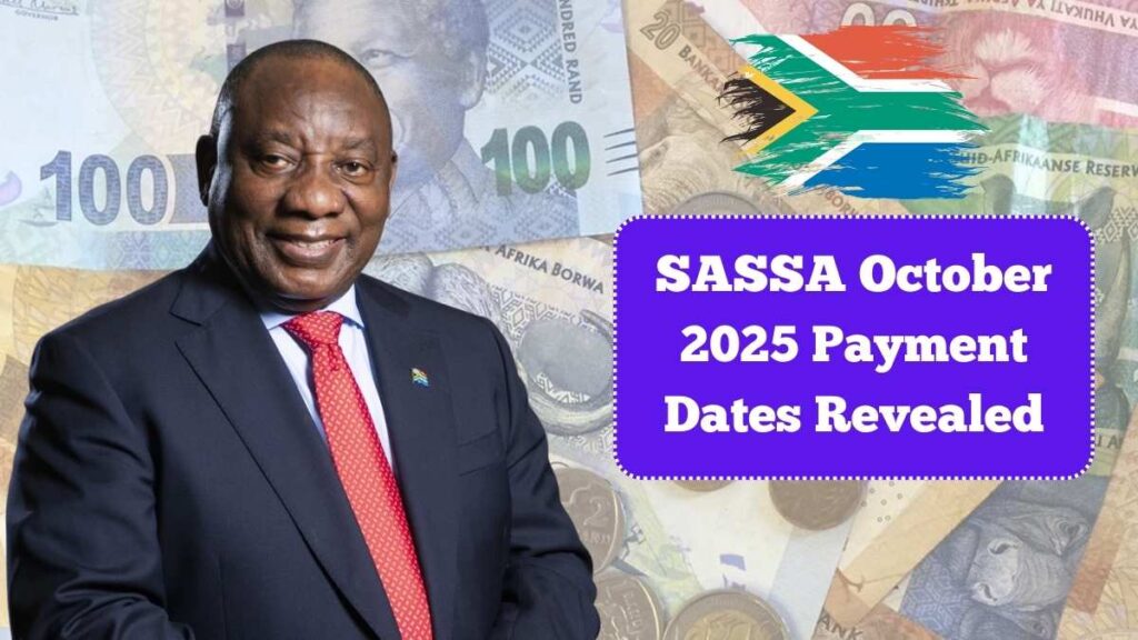 SASSA October 2025 Payment Dates Revealed – Check R2090, R530 & R2150 Grant Schedule